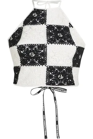 Karl Lagerfeld Haut en crochet à dos-nu