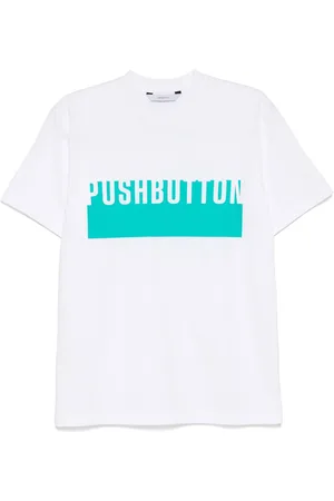 pushBUTTON T-shirt à logo imprimé
