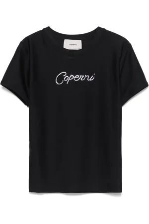 COPERNI T-shirt à logo orné de cristaux