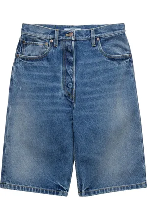 Prada Short en jean à coupe droite