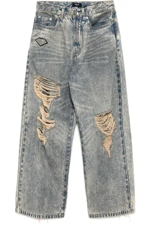 FIVE CM Jean à effet usé