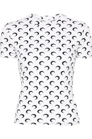 Marine Serre T-shirt à imprimé croissant de lune
