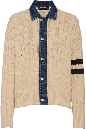 Dsquared2 Cardigan en maille torsadée