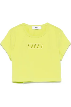 Msgm T-shirt crop en jersey