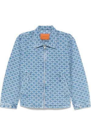 Sandro Veste en jean à motif en jacquard