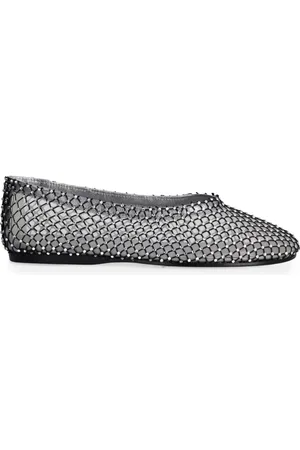 FORTE FORTE Ballerines en résille à détail de diamant