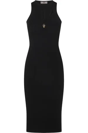 Elisabetta Franchi Robe mi-longue à découpe avant