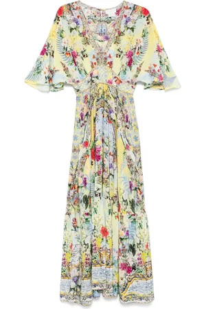 Camilla Robe longue à ourlet volanté
