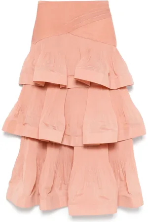 ZIMMERMANN Jupe plissée à design superposé