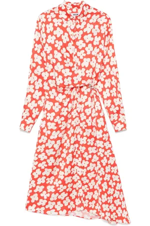 Msgm Robe mi-longue à fleurs