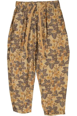 UMA WANG Pantalon à fleurs