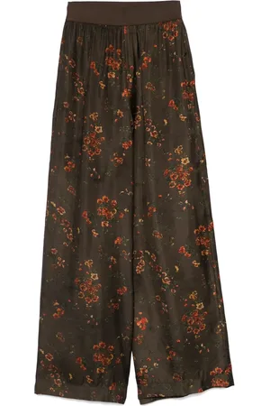 UMA WANG Pantalon à fleurs