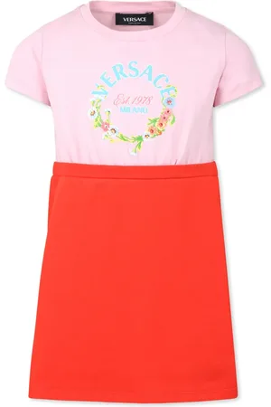 VERSACE Robe à logo imprimé