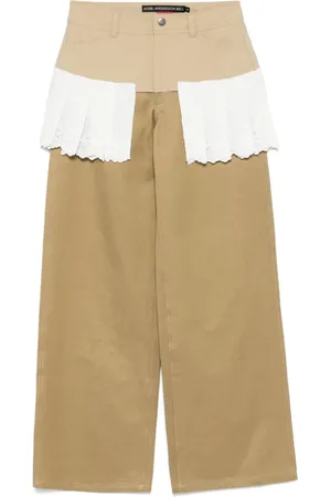 Andersson Bell Pantalon à plis en dentelle