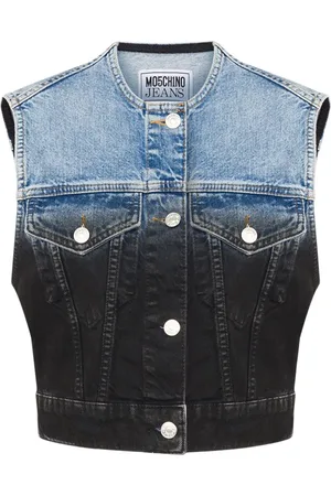 Moschino Gilet en jean à effet dégradé