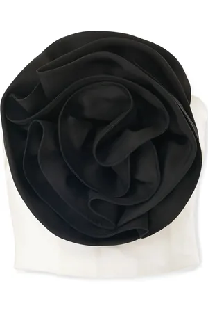 Carolina Herrera Robe en soie à fleurs appliquées