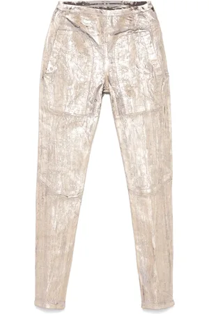 Rick Owens Pantalon à effet craquelé