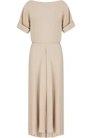Giorgio Armani Robe longue à design asymétrique