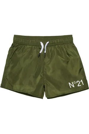 Nº21 Short de bain à logo imprimé