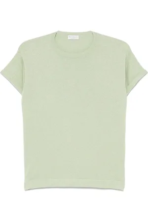 Brunello Cucinelli T-shirt à effet lurex
