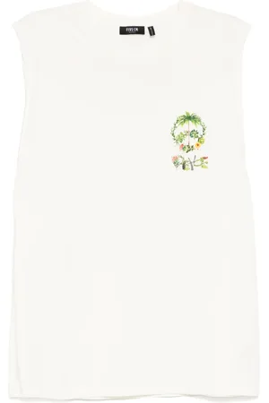 FIVE CM T-shirt sans manches à logo imprimé
