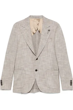 LARDINI Blazer à détail de broche