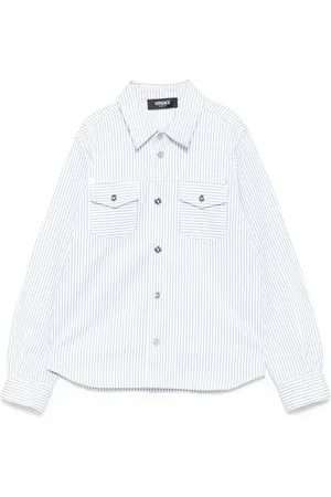 VERSACE Chemise en coton à rayures