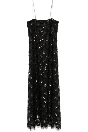 ROTATE Robe longue à détails de sequins