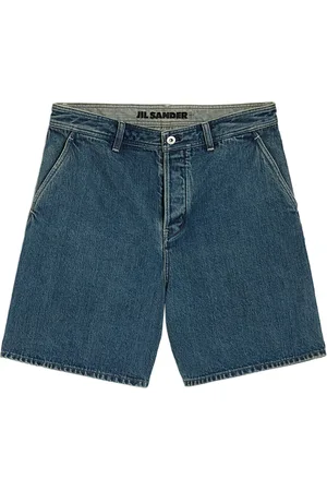 Jil Sander Short en jean à coupe droite