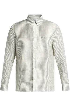 Lacoste Chemise rayée en lin