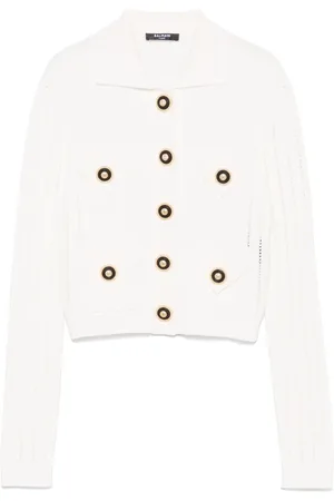 Balmain Cardigan nervuré