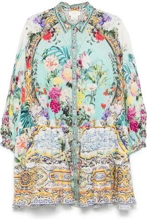 Camilla Robe courte à volants superposés