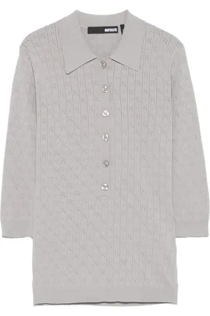 ROTATE Polo en maille pointelle