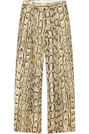 DRIES VAN NOTEN Pantalon palazzo à motif en jacquard