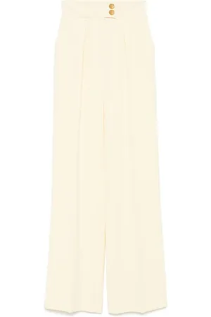 Elisabetta Franchi Pantalon droit à taille haute
