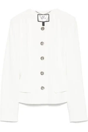 NISSA Blazer à boutons à fleurs
