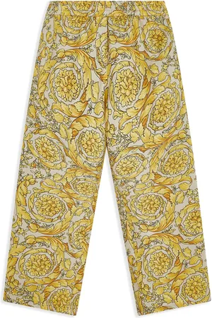 VERSACE Pantalon droit à imprimé Barocco