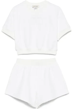Twin-Set Ensemble-short à logo embossé