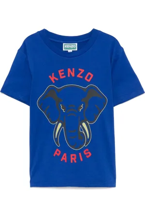 Kenzo T-shirt à imprimé éléphant