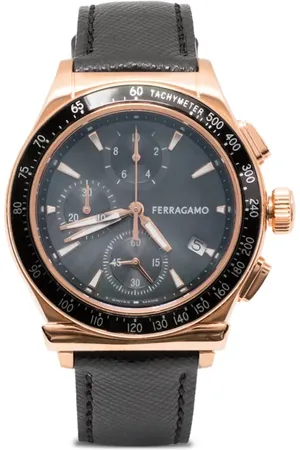 Salvatore Ferragamo Montre en cuir