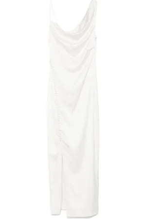 ROTATE Robe en satin à design drapé