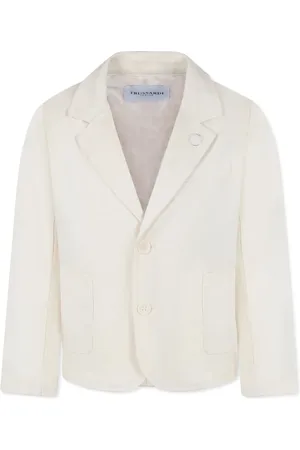 Trussardi Blazer à logo brodé