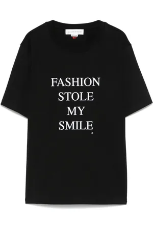 Victoria Beckham T-shirt à slogan imprimé