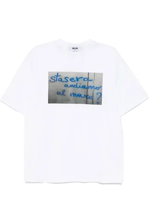 Msgm T-shirt à imprimé graphique