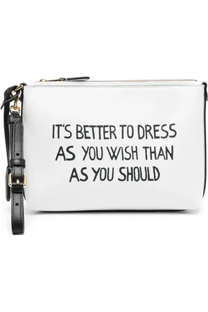 Moschino Pochette à logo imprimé