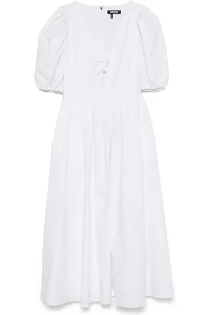 ROTATE Robe mi-longue à manches bouffantes