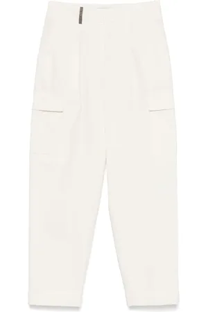 PESERICO SIGN Pantalon en coton à poches cargo