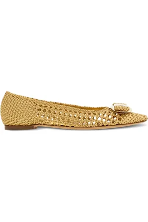 Salvatore Ferragamo Ballerines New Vara à logo gravé