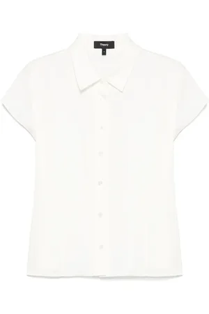 THEORY Chemise en Georgette à mancherons