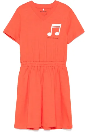 Mini Rodini Robe à imprimé graphique